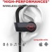 MULTITED MX10 Wireless Headphones iPhone Bluetooth Earbuds - Designed for Running and Sport Workouts with Waterproof IPX7 and Built-in Microphone with Noise Cancellation.