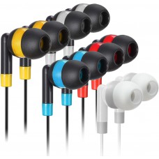 Bulk Earbuds Headphones Wholesale Earphones - Keewonda 100 Pack Disposable Ear Buds Bulk Multi Colored Headphones for School Classroom Students