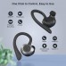 COMISO Wireless Earbuds, True Wireless in Ear Bluetooth 5.0 with Microphone, Deep Bass, IPX7 Waterproof Loud Voice Sport Earphones with Charging Case for Outdoor Running Gym Workout (Black)